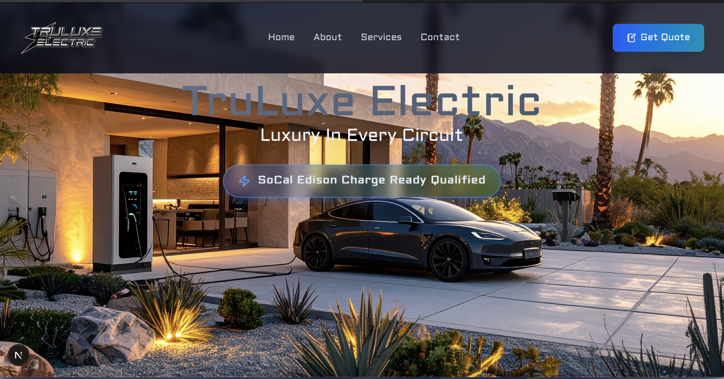 TruLuxe Electric homepage